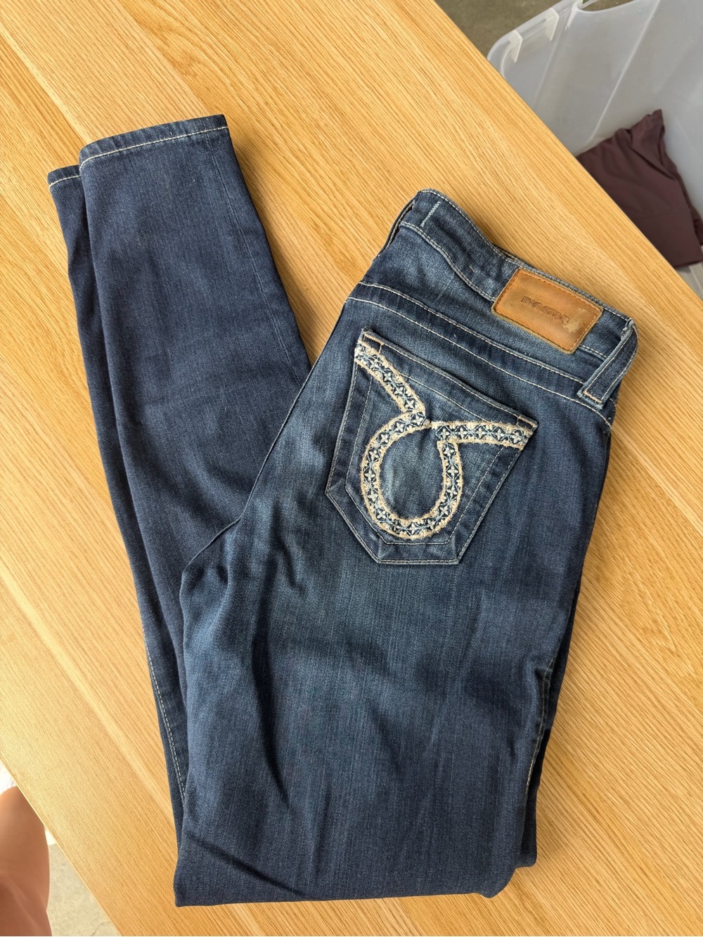 Big Star Skinny Jeans with Embroidered Back Logo